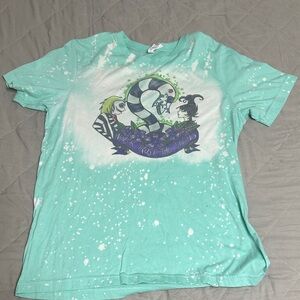 Women’s bleached tee size large, Beetlejuice Theme